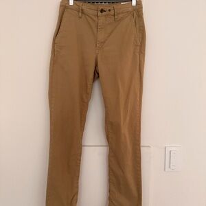 Rag & Bone Fit 2 Slim Chino Pants Cornstalk Tan Beige Stretch Cotton Size 30